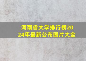 河南省大学排行榜2024年最新公布图片大全