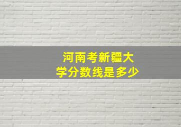 河南考新疆大学分数线是多少