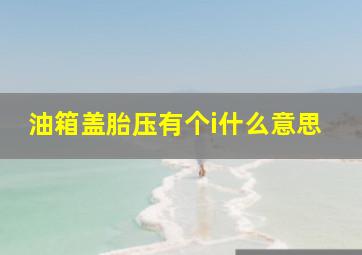 油箱盖胎压有个i什么意思