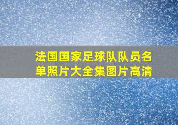 法国国家足球队队员名单照片大全集图片高清