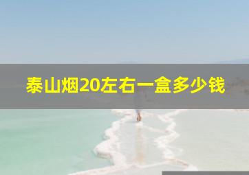 泰山烟20左右一盒多少钱