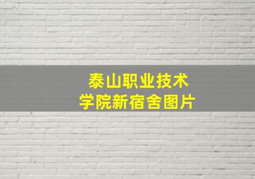 泰山职业技术学院新宿舍图片