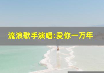 流浪歌手演唱:爱你一万年