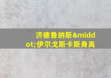 济德鲁纳斯·伊尔戈斯卡斯身高