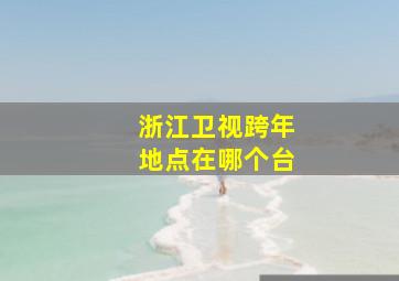 浙江卫视跨年地点在哪个台