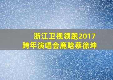 浙江卫视领跑2017跨年演唱会鹿晗蔡徐坤