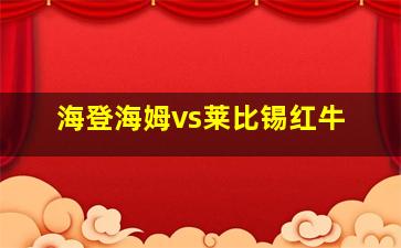 海登海姆vs莱比锡红牛