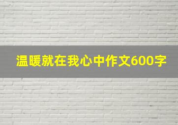 温暖就在我心中作文600字