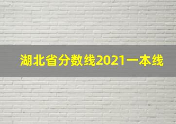 湖北省分数线2021一本线