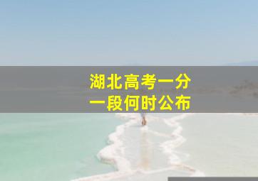 湖北高考一分一段何时公布