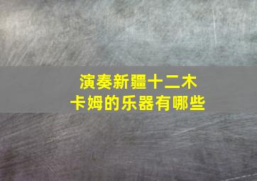 演奏新疆十二木卡姆的乐器有哪些