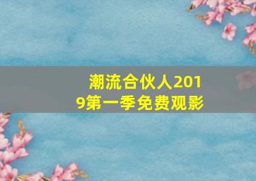 潮流合伙人2019第一季免费观影