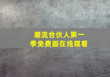 潮流合伙人第一季免费版在线观看