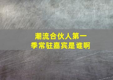 潮流合伙人第一季常驻嘉宾是谁啊