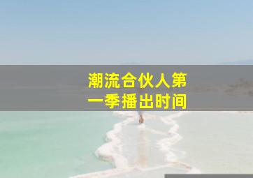 潮流合伙人第一季播出时间