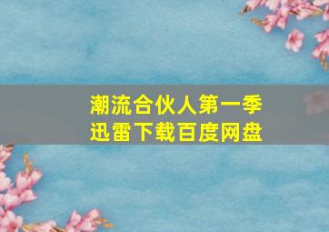 潮流合伙人第一季迅雷下载百度网盘