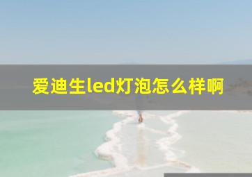 爱迪生led灯泡怎么样啊