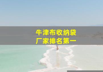 牛津布收纳袋厂家排名第一