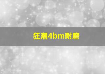 狂潮4bm耐磨