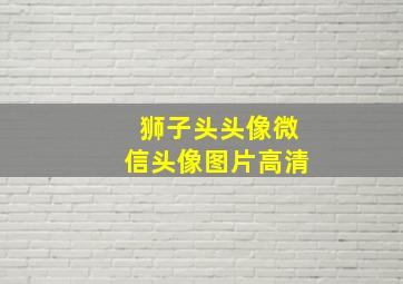 狮子头头像微信头像图片高清