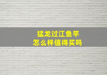 猛龙过江鱼竿怎么样值得买吗