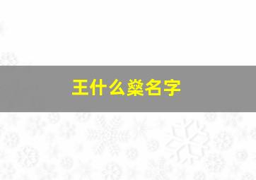 王什么燊名字