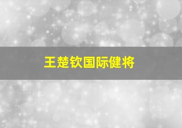 王楚钦国际健将