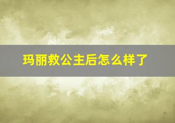 玛丽救公主后怎么样了