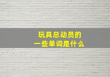 玩具总动员的一些单词是什么