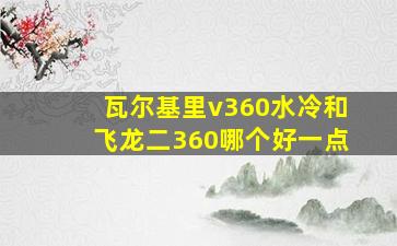 瓦尔基里v360水冷和飞龙二360哪个好一点