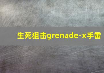 生死狙击grenade-x手雷