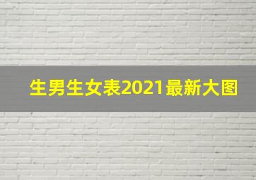 生男生女表2021最新大图