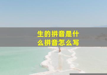 生的拼音是什么拼音怎么写