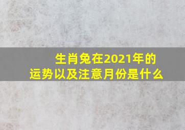 生肖兔在2021年的运势以及注意月份是什么