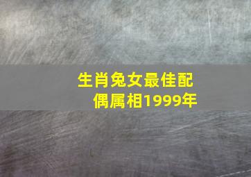 生肖兔女最佳配偶属相1999年