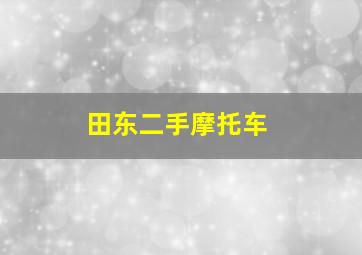 田东二手摩托车