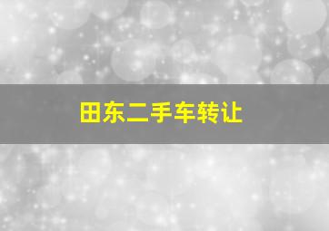 田东二手车转让