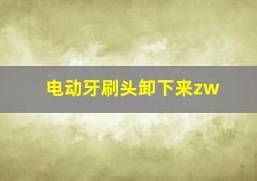 电动牙刷头卸下来zw