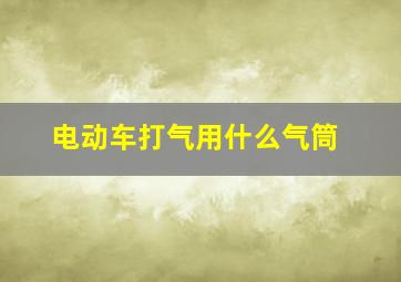 电动车打气用什么气筒