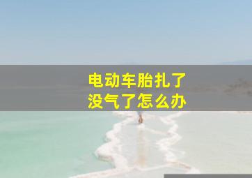 电动车胎扎了没气了怎么办