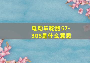 电动车轮胎57-305是什么意思