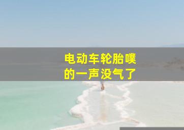 电动车轮胎噗的一声没气了