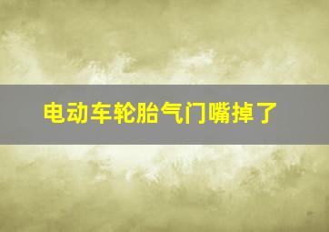 电动车轮胎气门嘴掉了