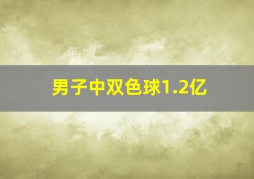 男子中双色球1.2亿