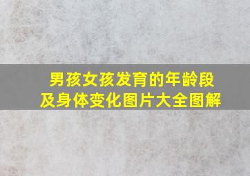 男孩女孩发育的年龄段及身体变化图片大全图解