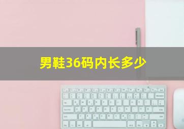 男鞋36码内长多少