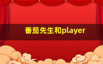 番茄先生和player