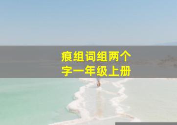 痕组词组两个字一年级上册