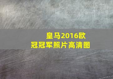 皇马2016欧冠冠军照片高清图