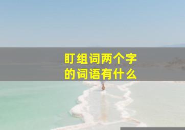 盯组词两个字的词语有什么